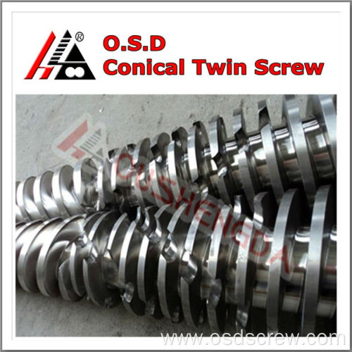 Bimetal conical parallel twin screw barrel for pvc pipe extrusion